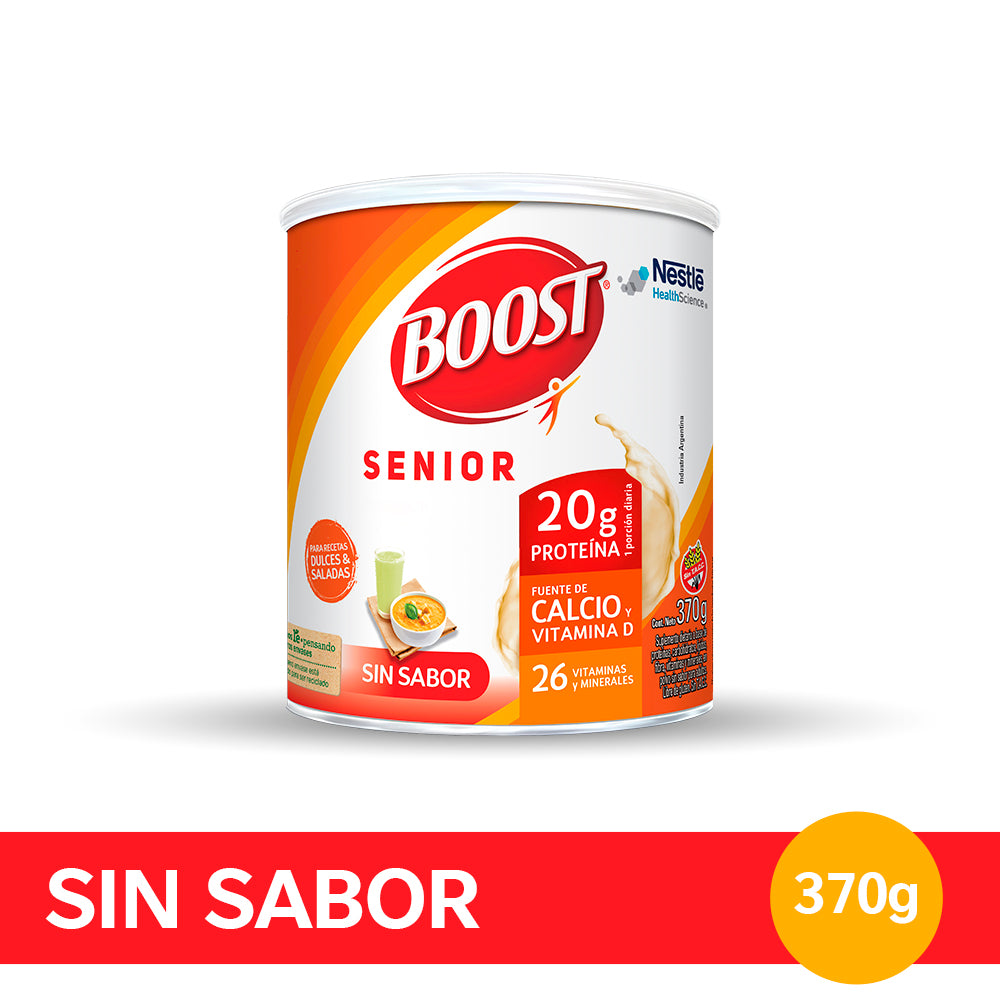 Suplemento nutricional BOOST SENIOR Sin sabor - Lata x 370gr