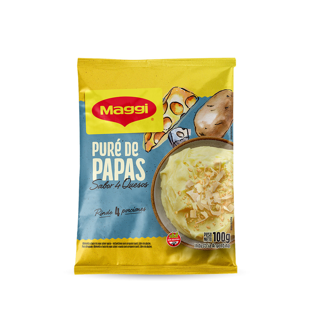 Puré de Papas MAGGI® sabor 4 Quesos - Flowpack x 100gr