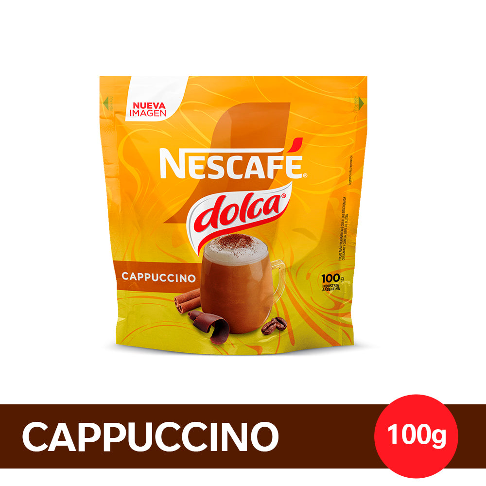 Café Instantáneo NESCAFÉ® Dolca® Mixes Cappuccino - Doypack x100gr
