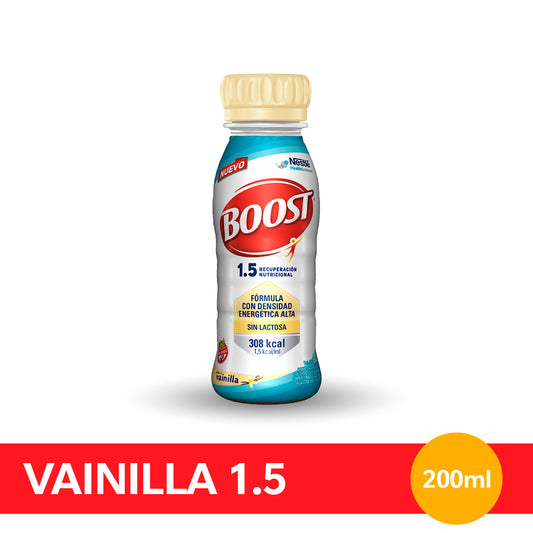 Suplemento nutricional BOOST 1.5 Vainilla - Botellita x 200 ml