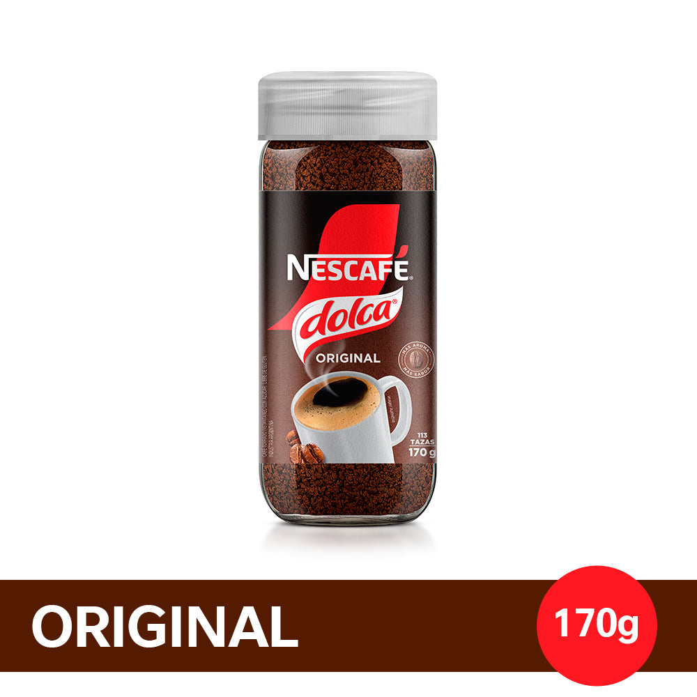 Café Instantáneo NESCAFÉ® Dolca® - Frasco x 170gr