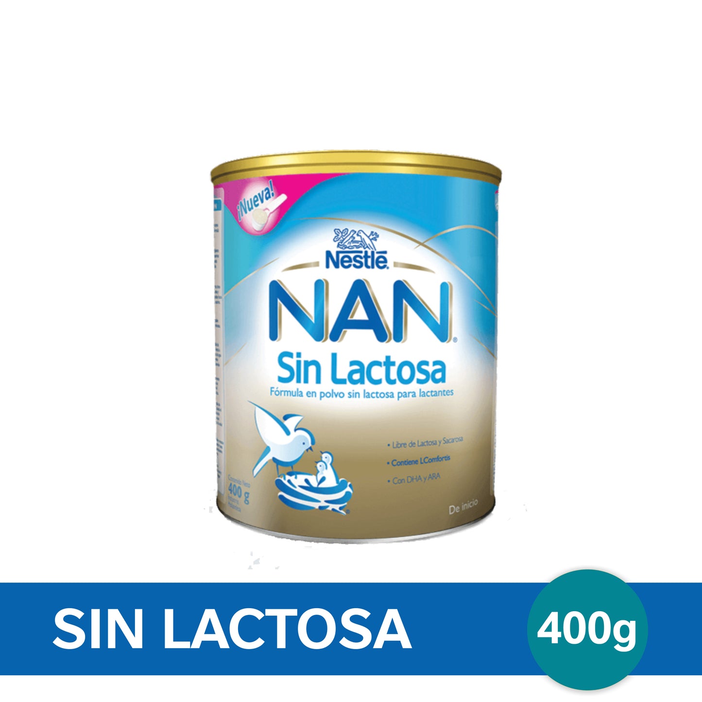 NAN® Leche Infantil en Polvo Sin Lactosa - Lata x 400gr