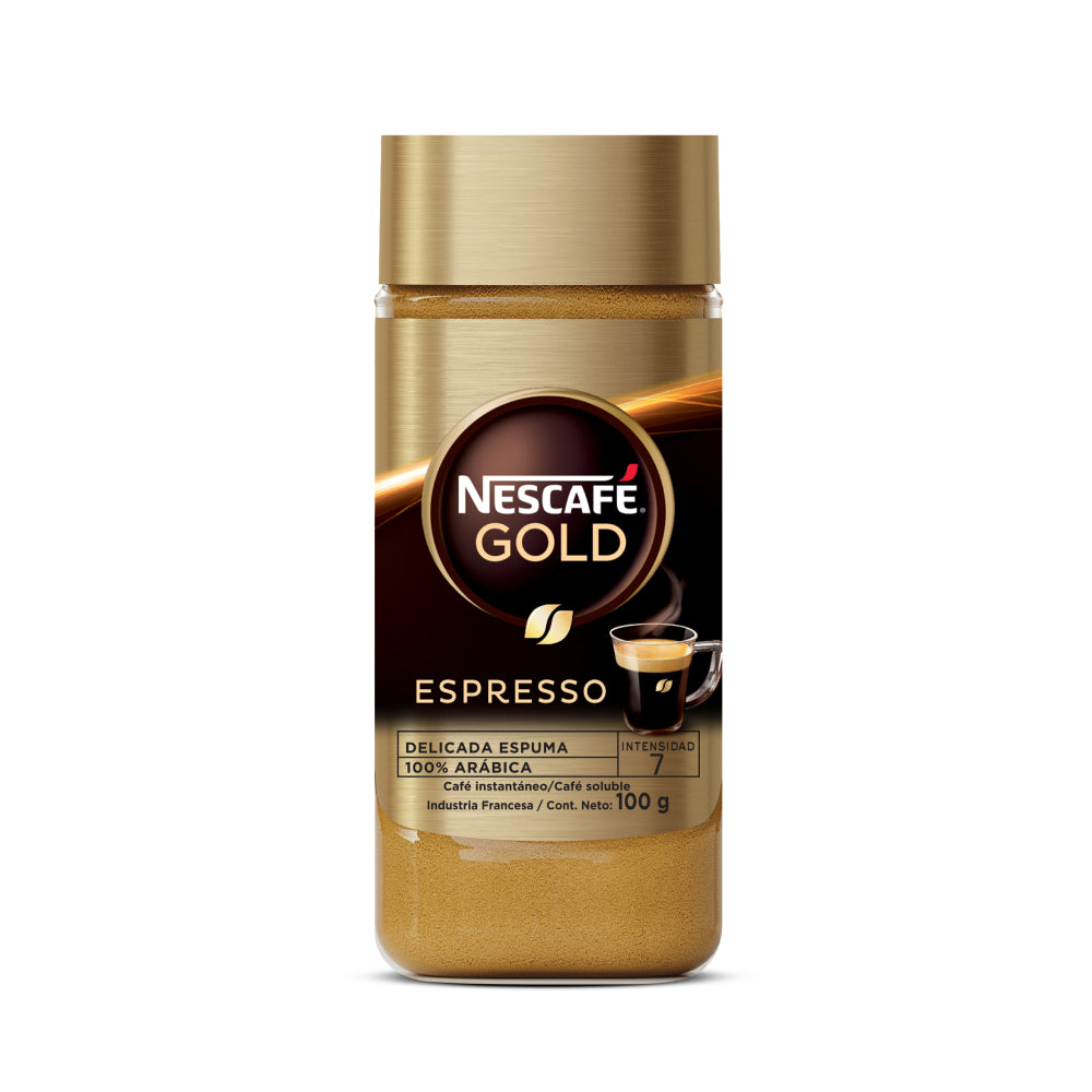 Café Instantáneo NESCAFÉ® Gold Espresso - Frasco x100gr