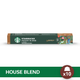 Cápsulas de Café STARBUCKS® Nespresso® House Blend x 10 Cápsulas