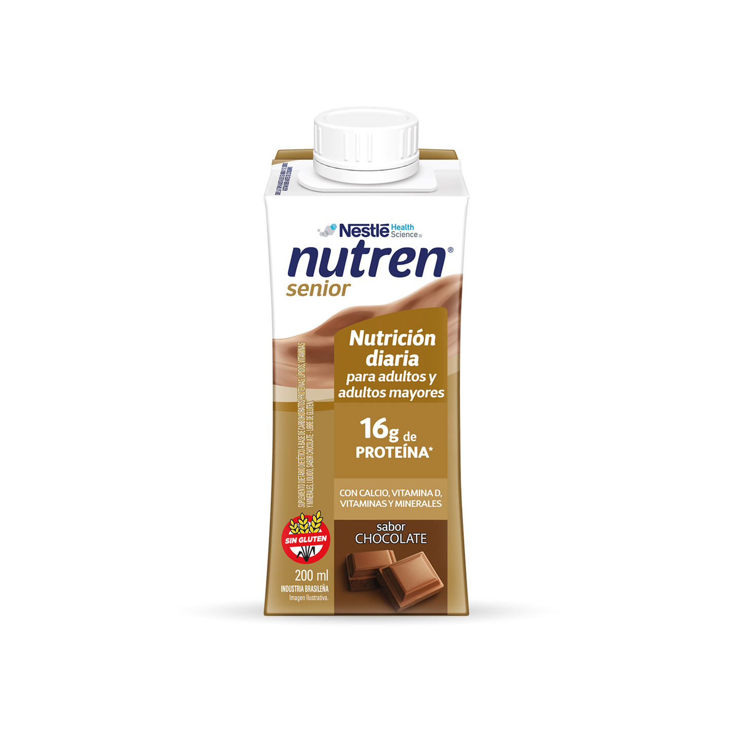 Suplemento nutricional Nutren® Senior RTD Chocolate - Botellita x 200 ml