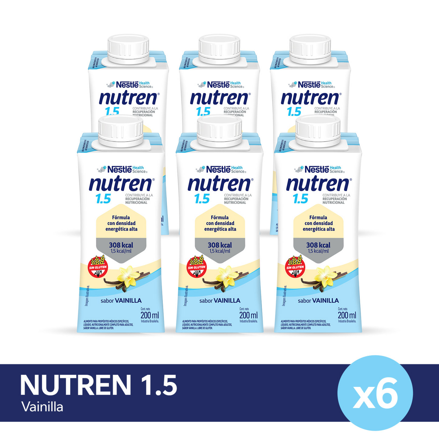 ¡Pack x6! Nutren® 1.5 Vainilla