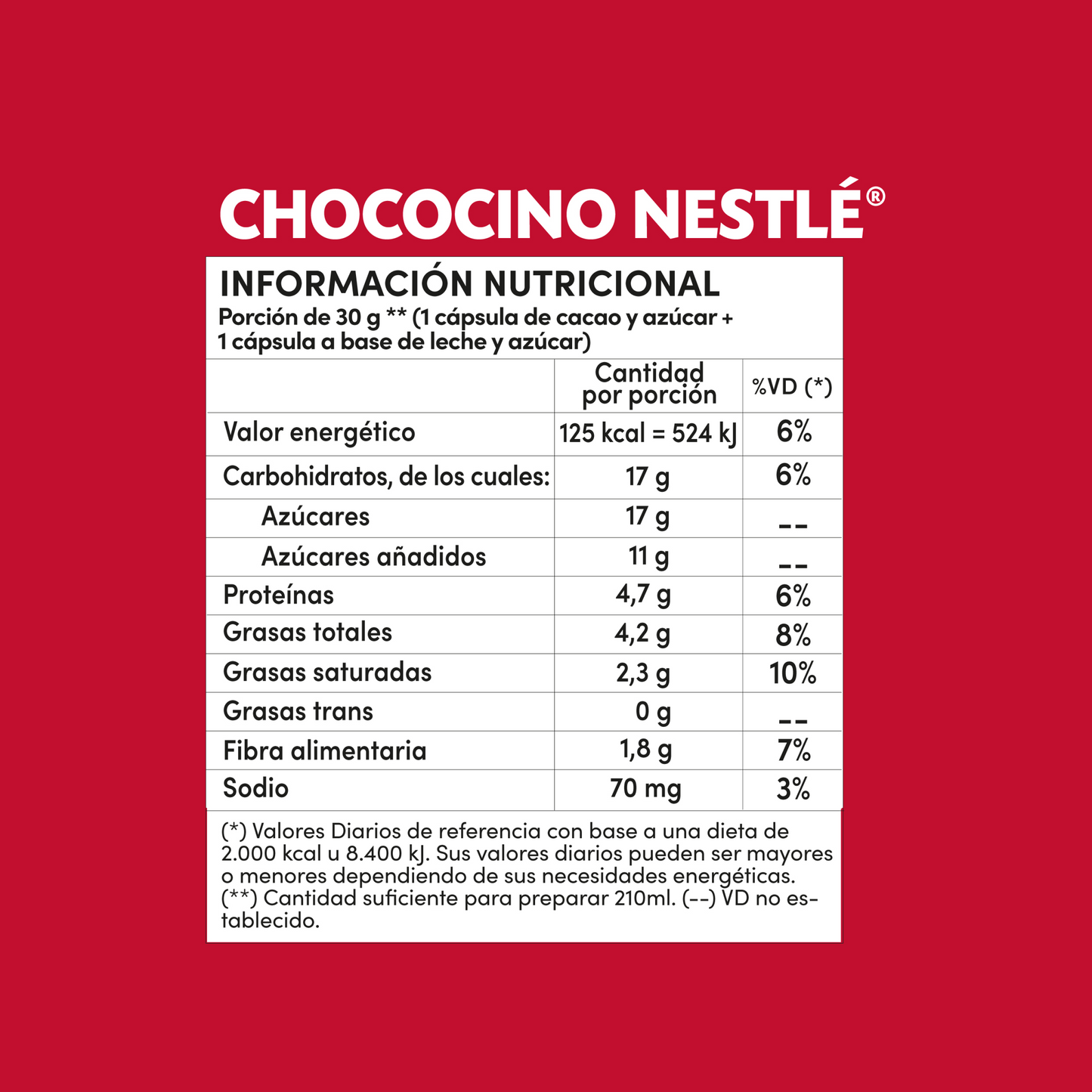 Cápsulas de café NESCAFÉ Dolce Gusto Chococino Nestlé x 10 cápsulas