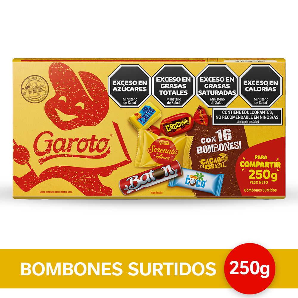Bombones Surtidos Garoto - Caja x 250gr