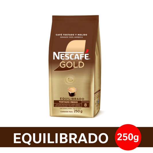 Café Tostado y Molido  NESCAFÉ® Gold Equilibrado - Softpack x 250gr