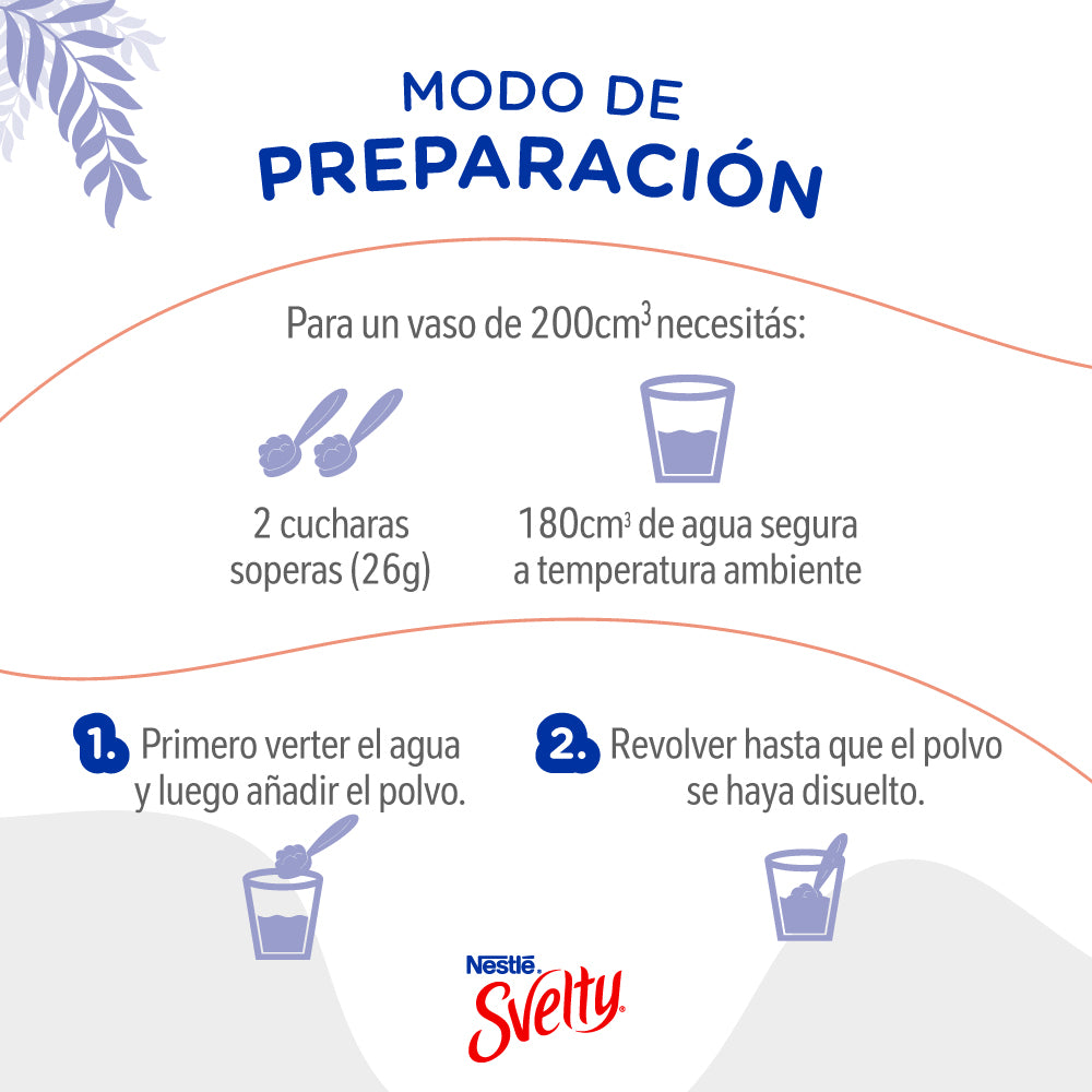 SVELTY® Orgánica Leche en Polvo - Lata x 370gr