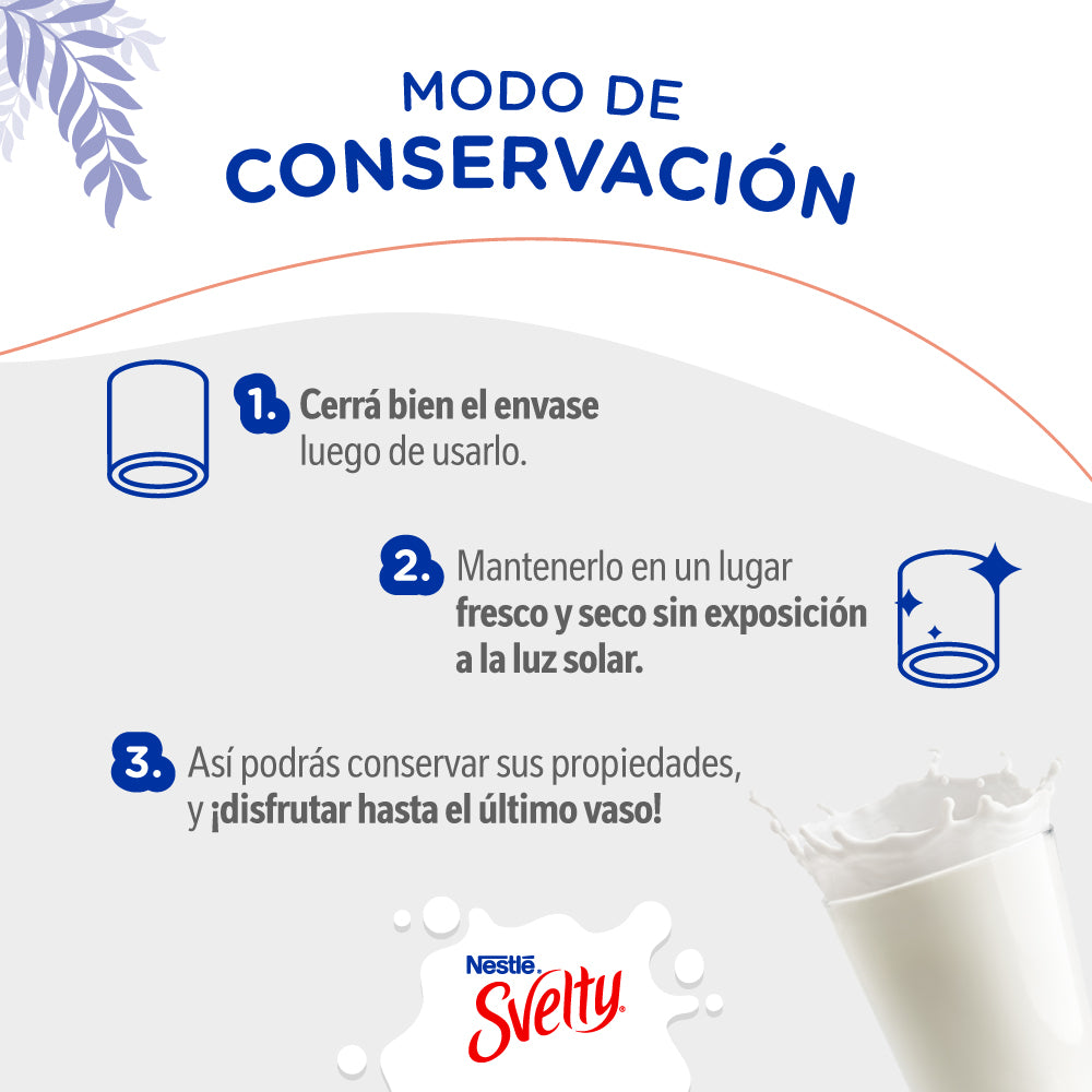 SVELTY® Orgánica Leche en Polvo - Lata x 370gr