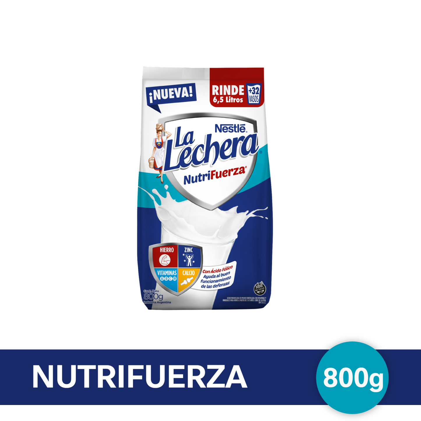 LA LECHERA® Leche en Polvo Fortificada - Softpack x 800gr