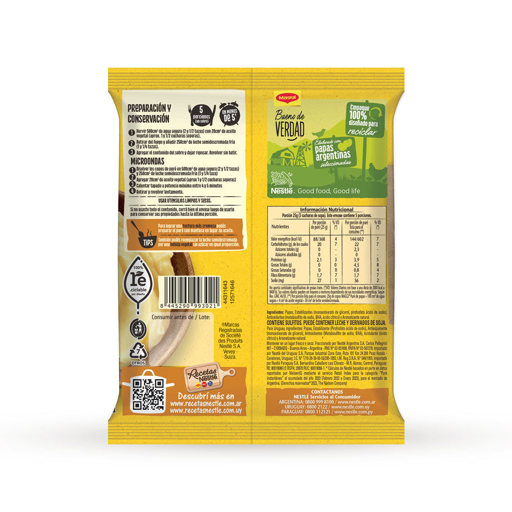 Puré de Papas MAGGI® Cremoso - Flowpack x 125gr