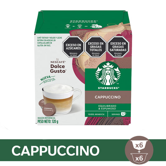 Cápsulas de Café STARBUCKS® By Dolce Gusto® Cappuccino x 12 Cápsulas