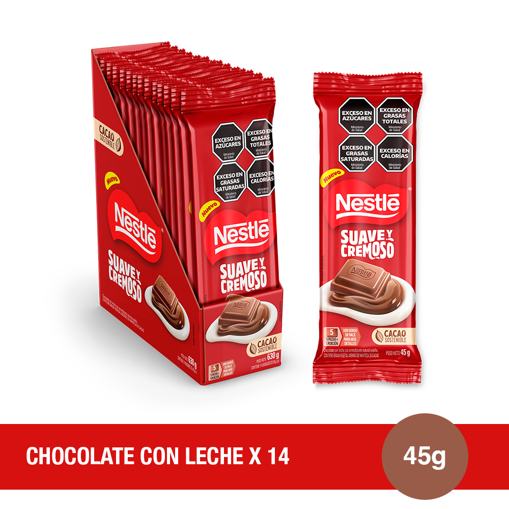 NESTLÉ® Chocolate con leche 45g x 14u
