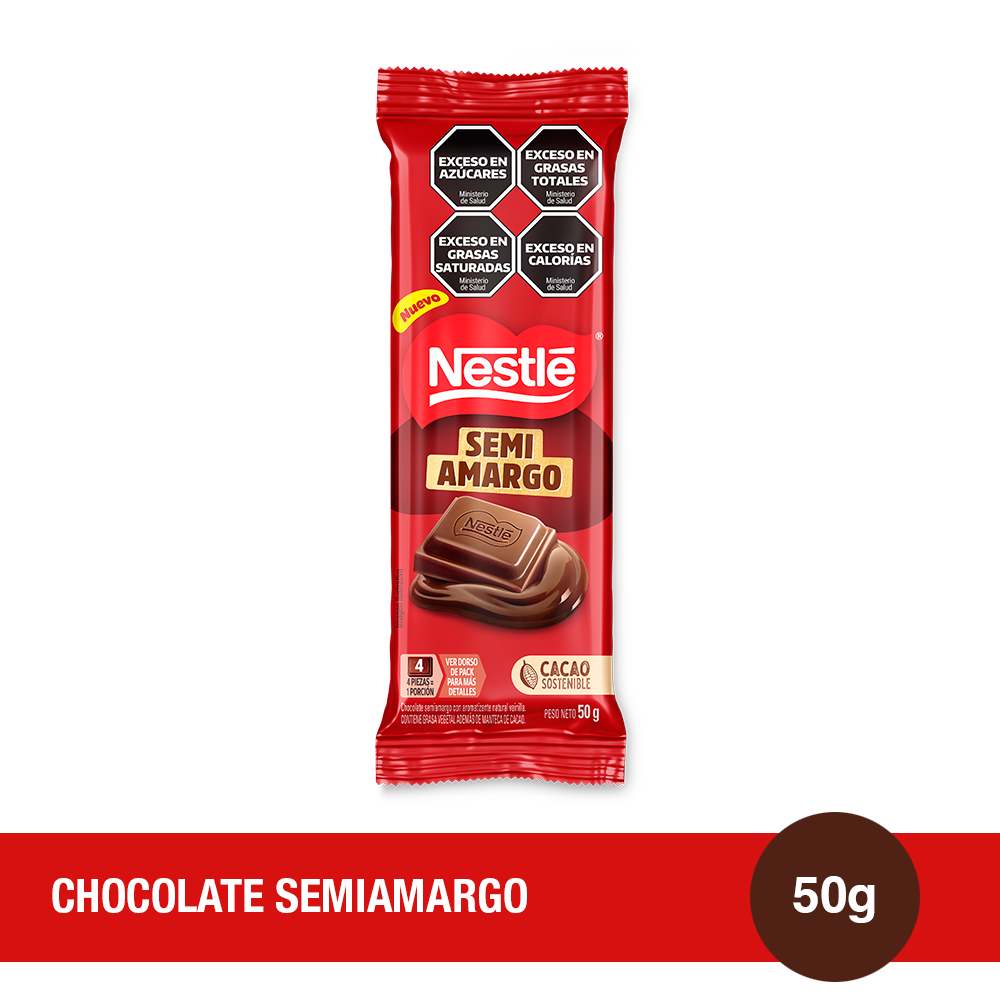 NESTLÉ® Chocolate Semiamargo x50g