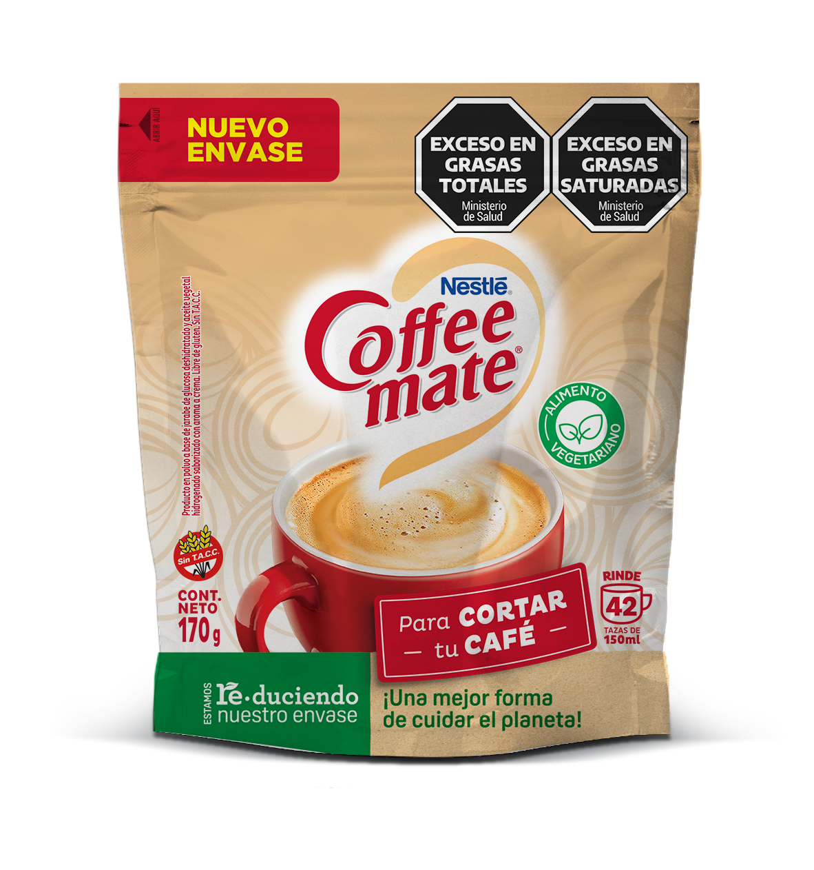 Crema en polvo Nestlé COFFEE-MATE® Original - Doypack x 170gr