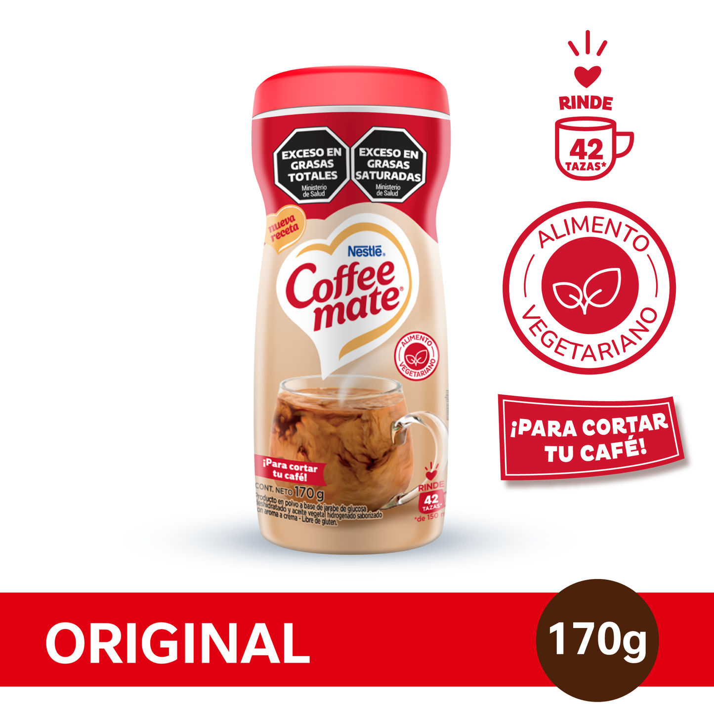 Crema en polvo Nestlé COFFEE-MATE® Original - x 170gr