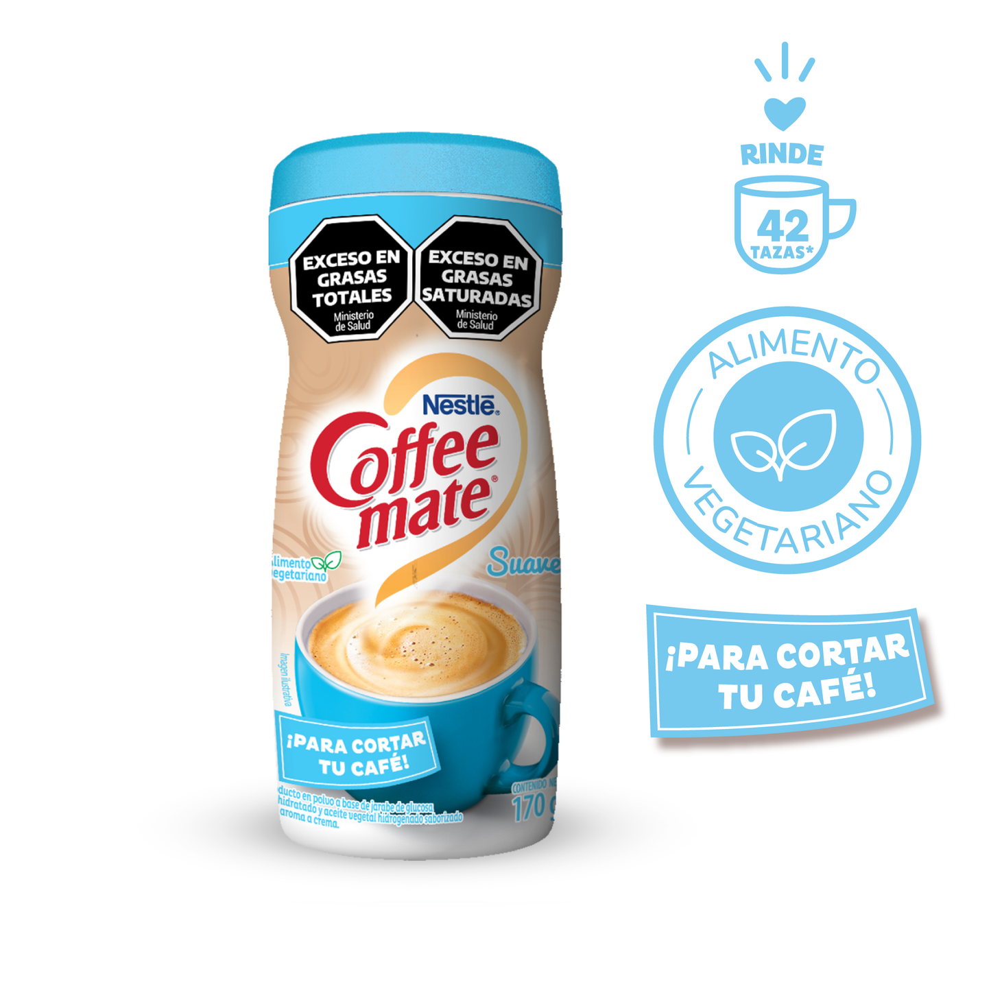 Crema en polvo Nestlé COFFEE-MATE® Liviano - x 170gr