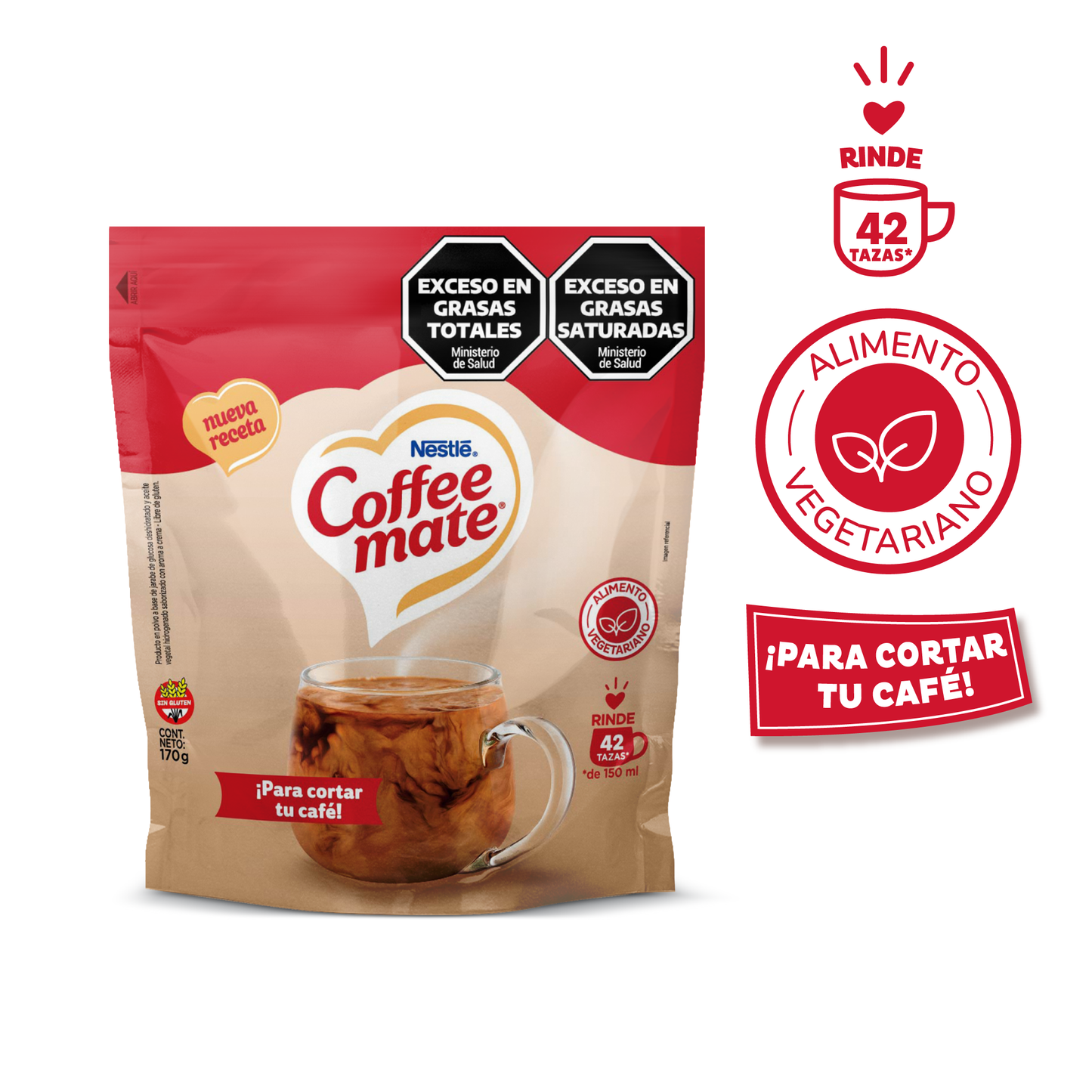 Crema en polvo Nestlé COFFEE-MATE® Original - Doypack x 170gr