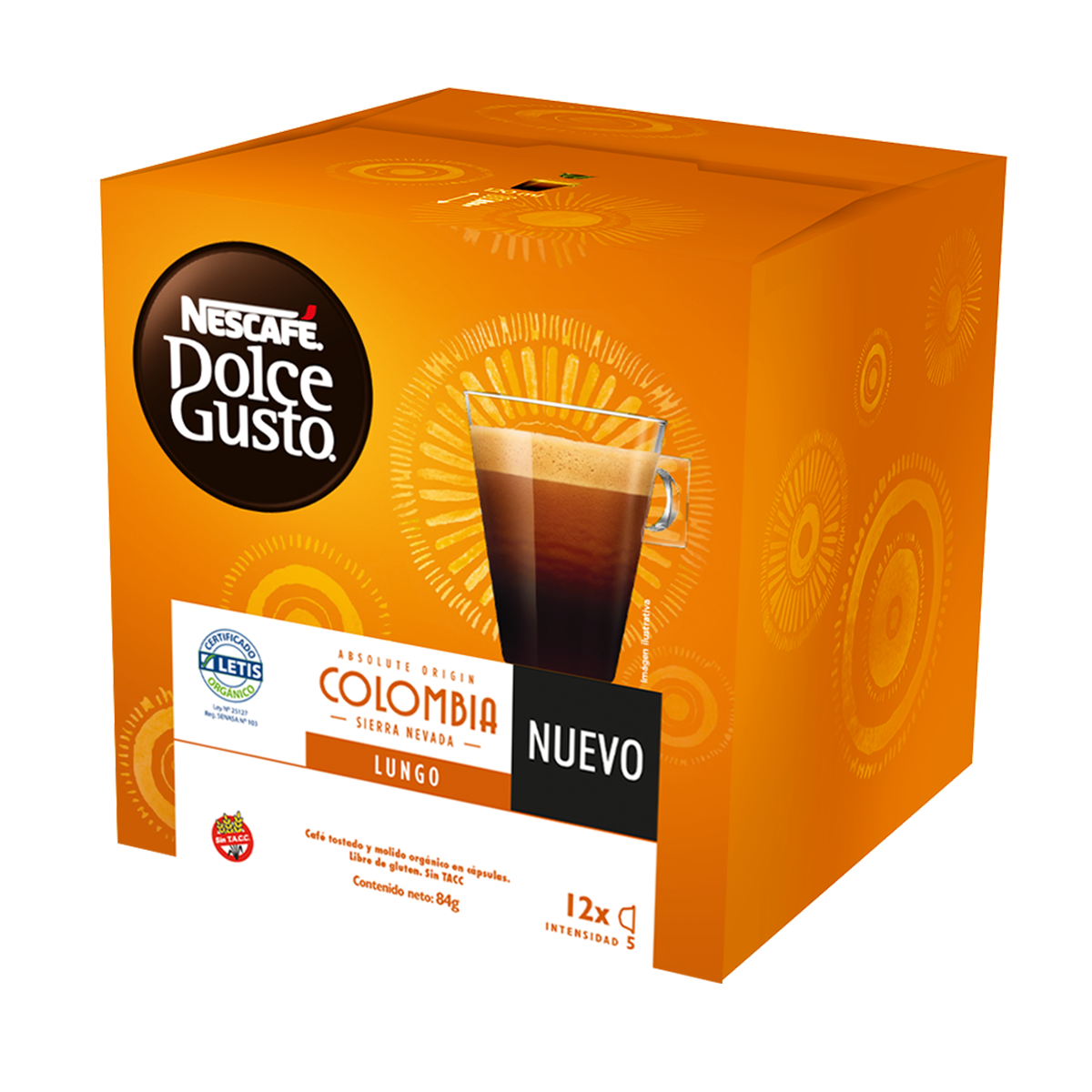 Cápsulas de Café NESCAFÉ® Dolce Gusto® Colombia Lungo Sierra Nevada - x 12 Cápsulas