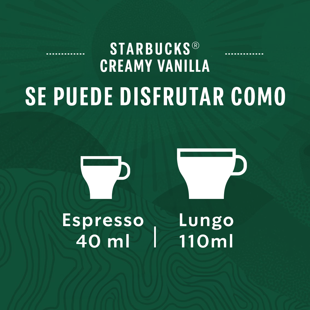 Cápsulas de Café STARBUCKS® Nespresso® Creamy Vainilla x 10 Cápsulas