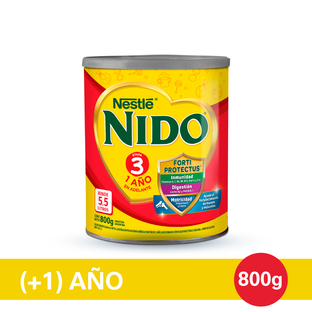 Nestlé Nidina 1 Leche para Lactantes en Polvo, Desde el Primer Día, 3 x  800g : : Alimentación y bebidas