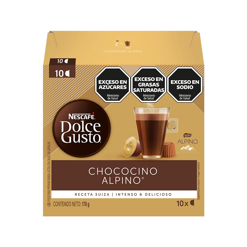 Cápsulas de Chocolate NESCAFÉ® Dolce Gusto® Alpino - x 10 Cápsulas