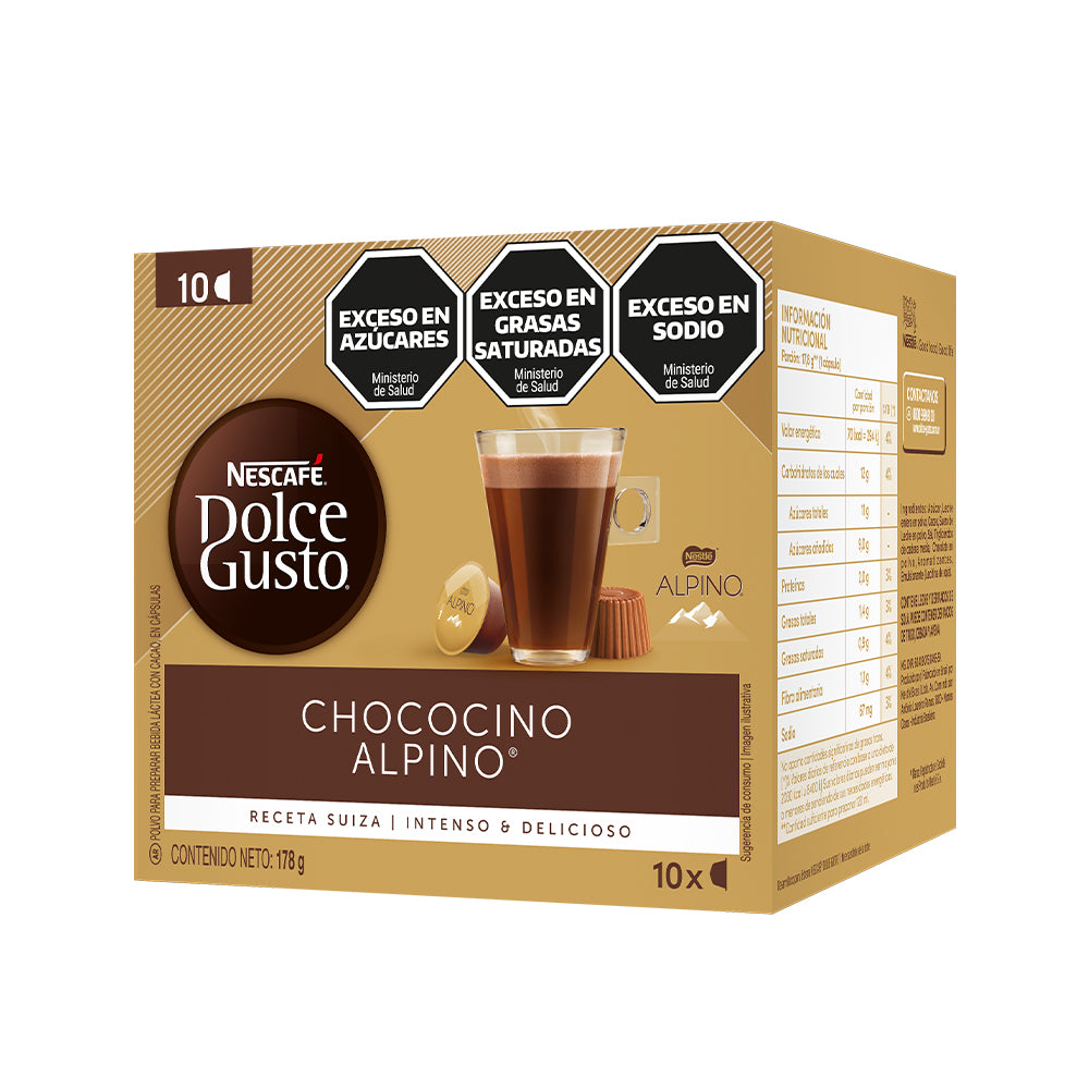 Cápsulas de Chocolate NESCAFÉ® Dolce Gusto® Alpino - x 10 Cápsulas
