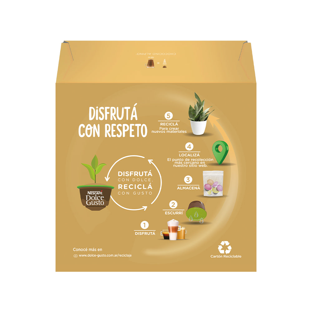Cápsulas de Chocolate NESCAFÉ® Dolce Gusto® Alpino - x 10 Cápsulas