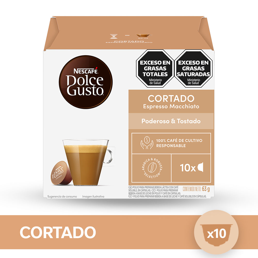 Cápsulas de Café NESCAFÉ® Dolce Gusto® Cortado - x 10 Cápsulas