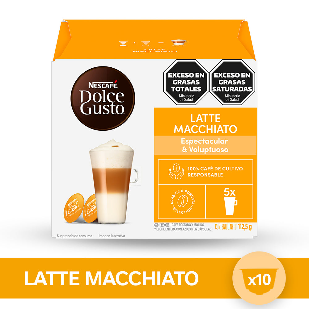 Cápsulas de Café NESCAFÉ® Dolce Gusto® Latte Macchiato x 10 Cápsulas