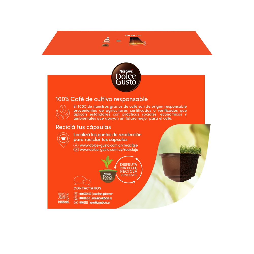 Cápsulas de Café NESCAFÉ® Dolce Gusto® Lungo - x 10 Cápsulas