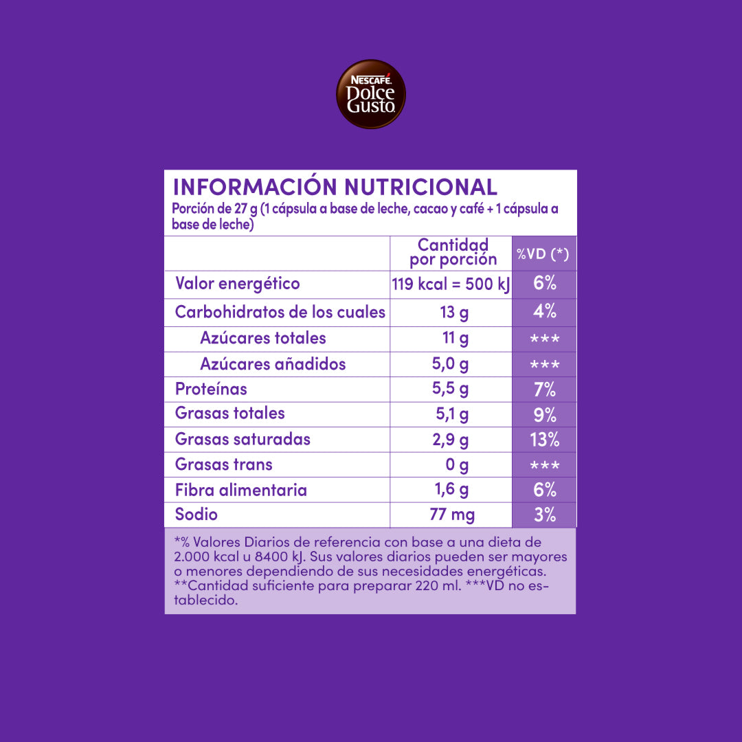 Cápsulas de Café NESCAFÉ® Dolce Gusto® Mocha - x 10 Cápsulas