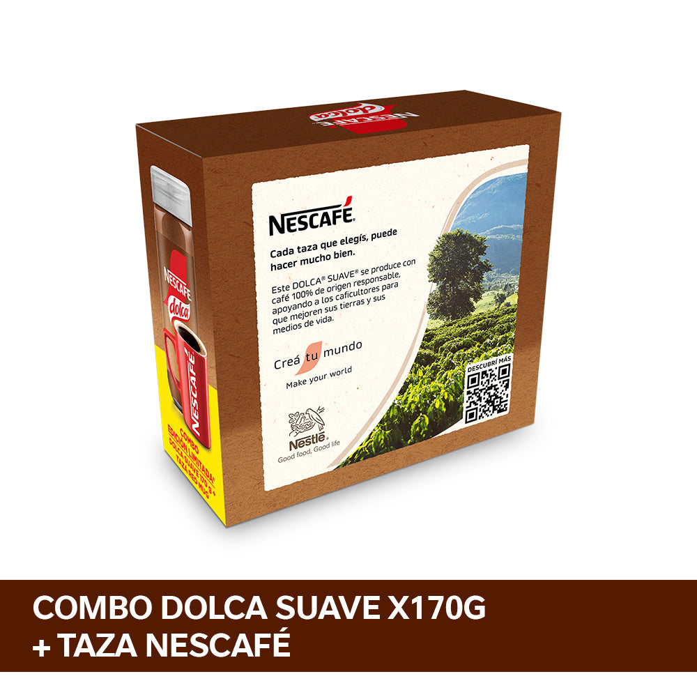 Combo Dolca Suave 170g + Red Mug Nescafé
