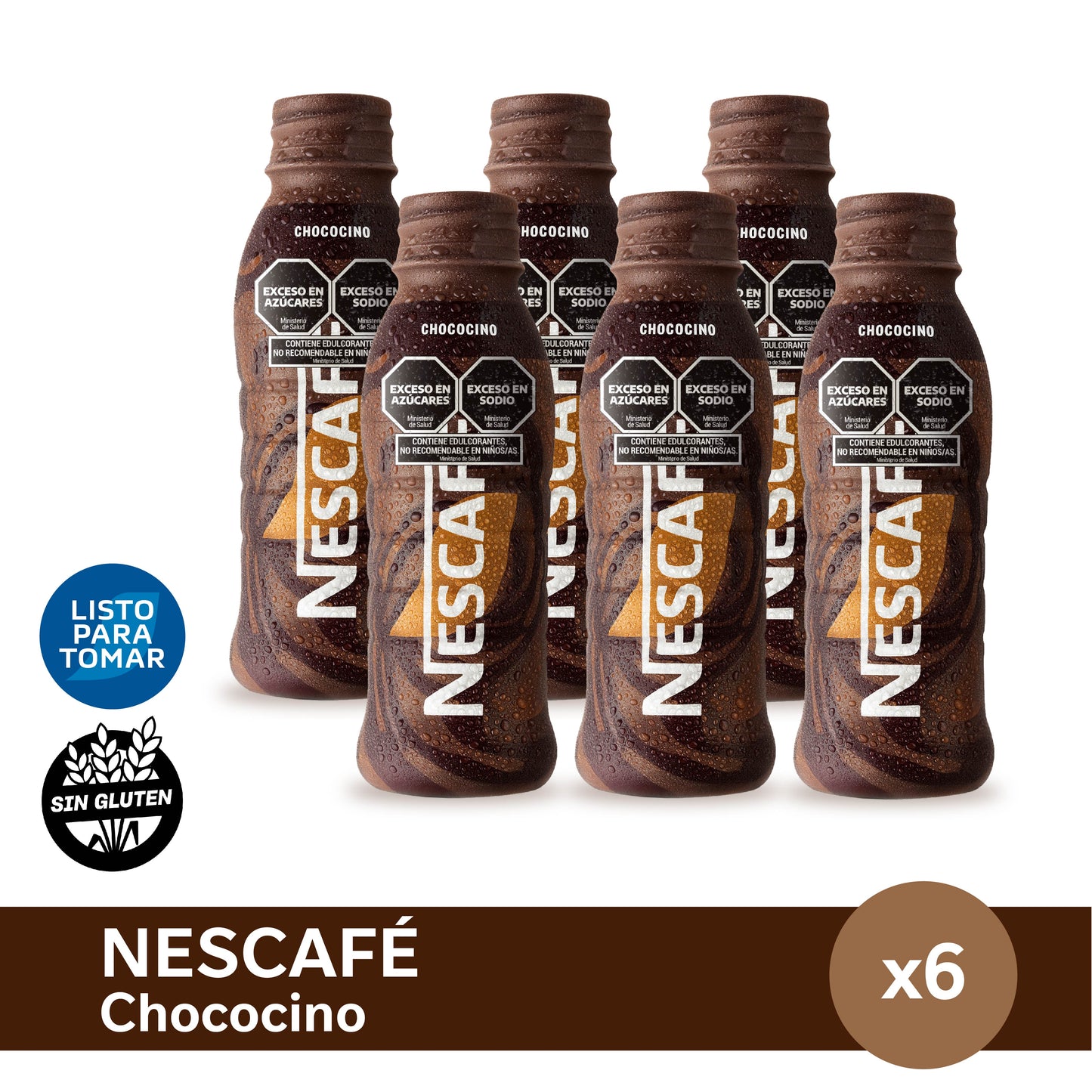 ¡Pack x6! Bebida Nescafé Chococino 270 mL x 6u.