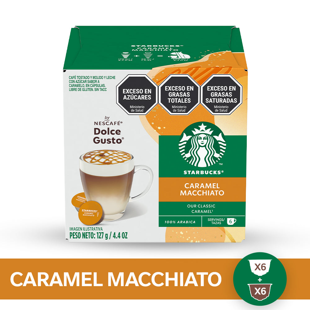 Cápsulas de Café STARBUCKS® By Dolce Gusto® Caramel Macchiato x 12 Cápsulas