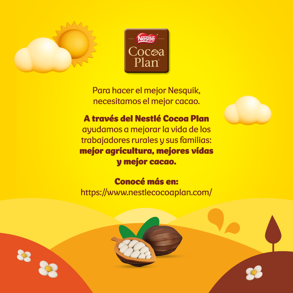 ¡Combo Mix Original! Nesquik® Original Chocolate en Polvo - Flowpack x 800gr + Nesquik® Original Chocolatada Lista para Tomar - 200ml.