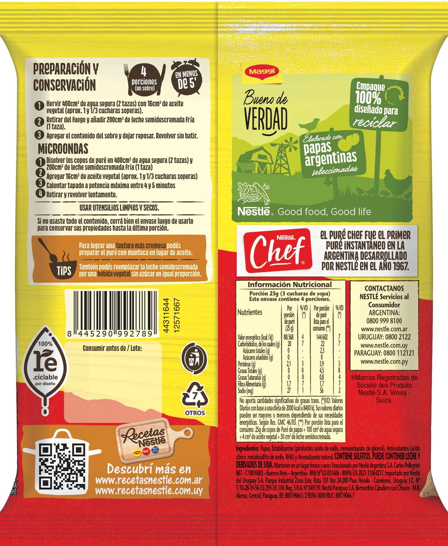 CHEF Pure de Papas 100g
