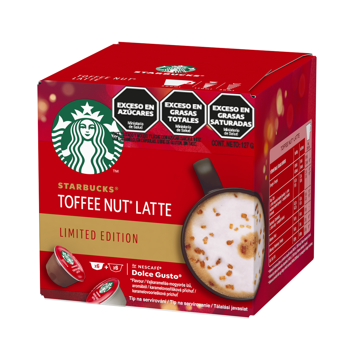 Cápsulas de Café STARBUCKS® by Dolce Gusto® Toffee Nut Latte x 12 Cápsulas