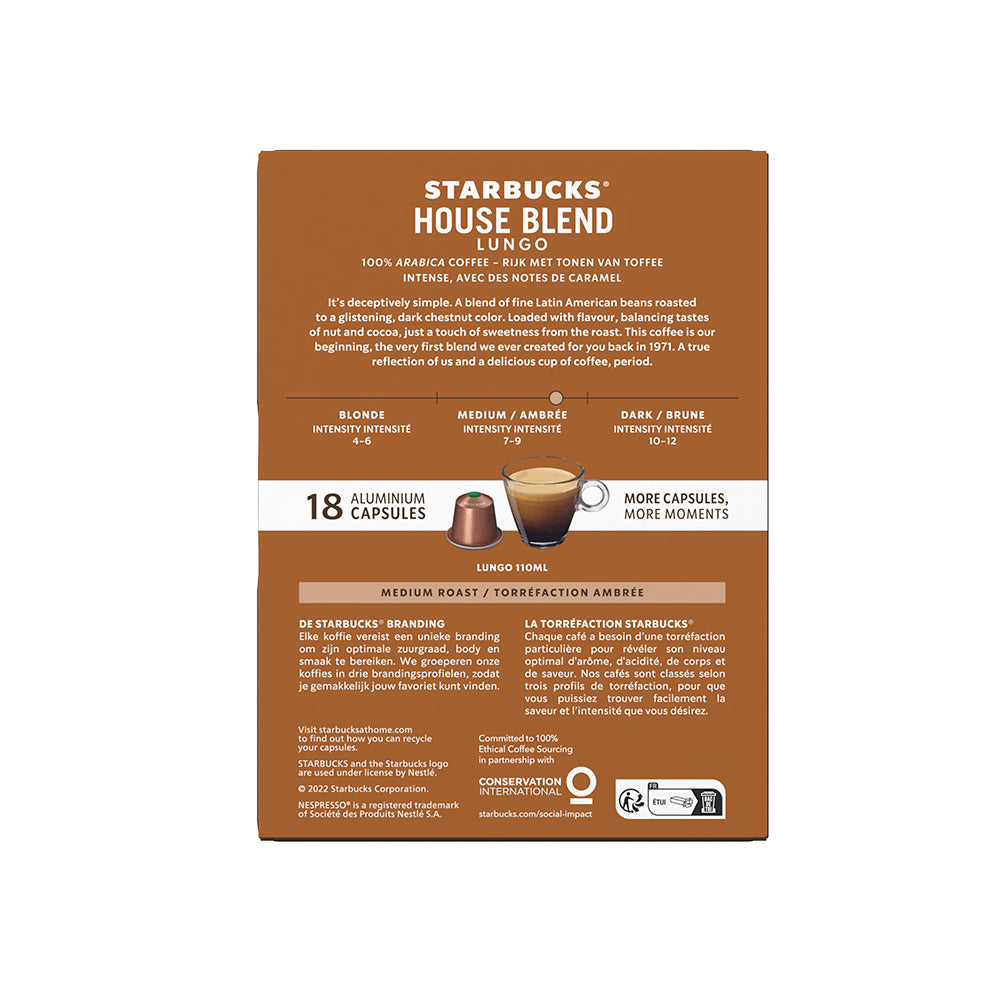STARBUCKS® Nespresso® House Blend x 18u.