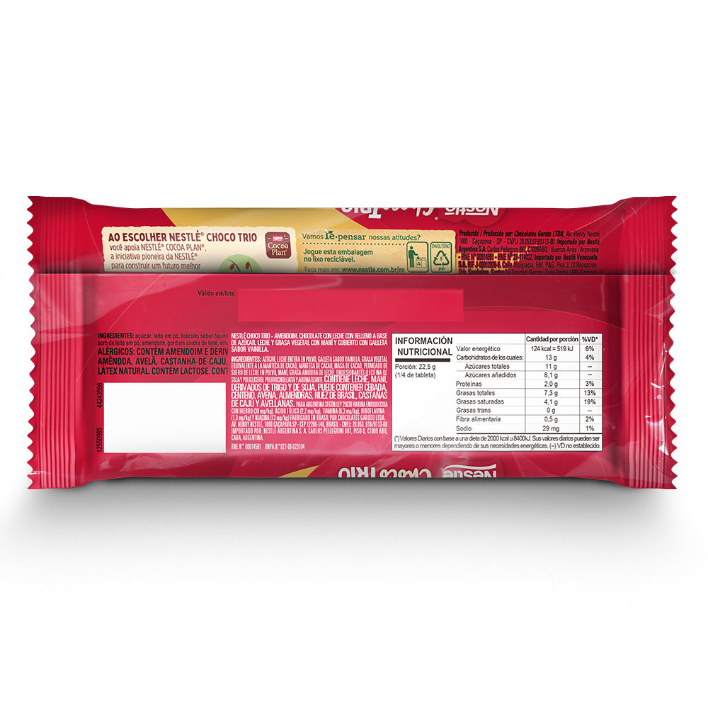 NESTLÉ CHOCO TRIO Amendoim 90gr