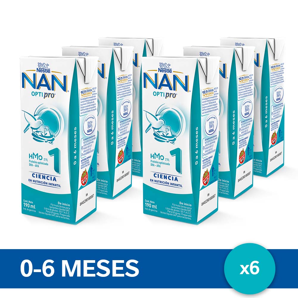 Leche Infantil NAN Optipro 1 RTD 6 unidades x 190ml | Shop Nestl Leche Infantil NAN Optipro 1 RTD 6 unidades x 190ml | Shop Nestl