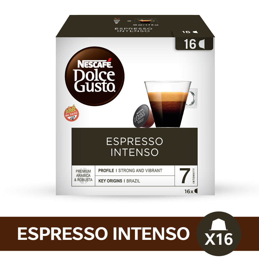 DOLCE GUSTO Espresso Intenso Descafeinado (7) - Pack de 16 cápsulas - Grup  Berca Distribucions