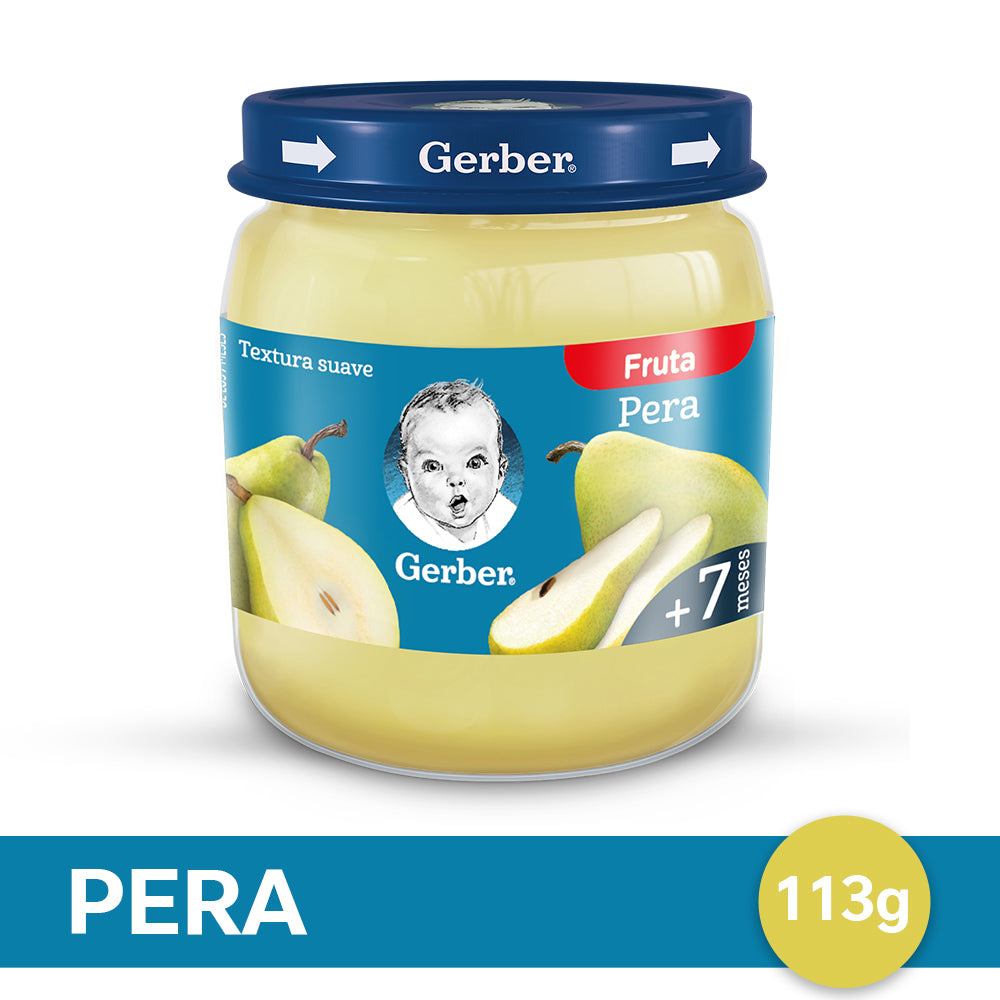 ¡Combo GERBER® Puré Sabor Pera - Frasco x 113gr x6u.!