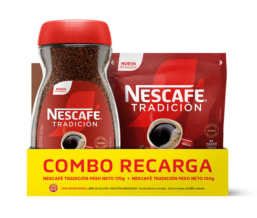 ¡Combo NESCAFÉ® Tradición Recarga!