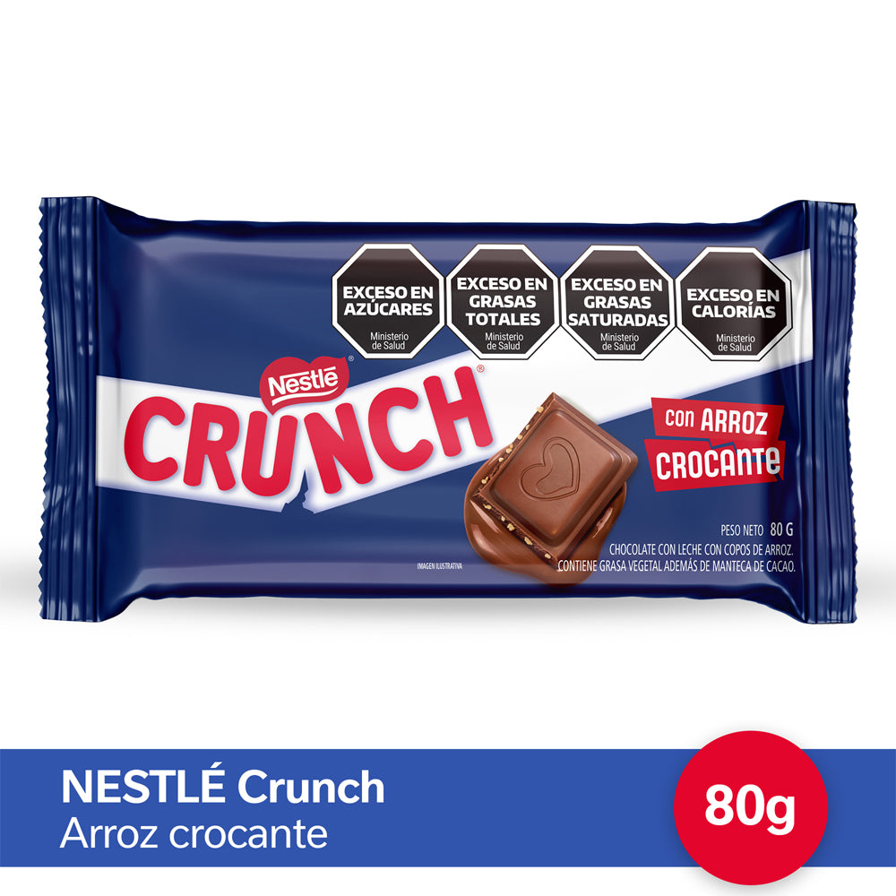 Chocolate con Copos de Arroz CRUNCH® - x 80gr