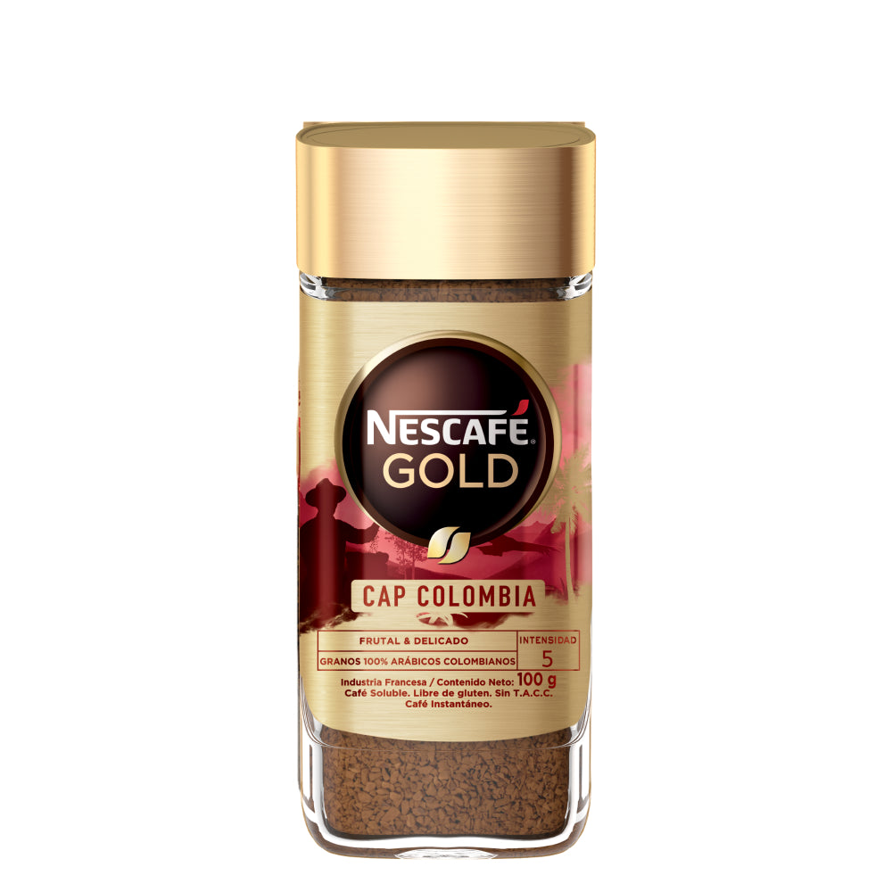 Café Instantáneo NESCAFÉ® Gold Orígenes Colombia - Frasco x100gr