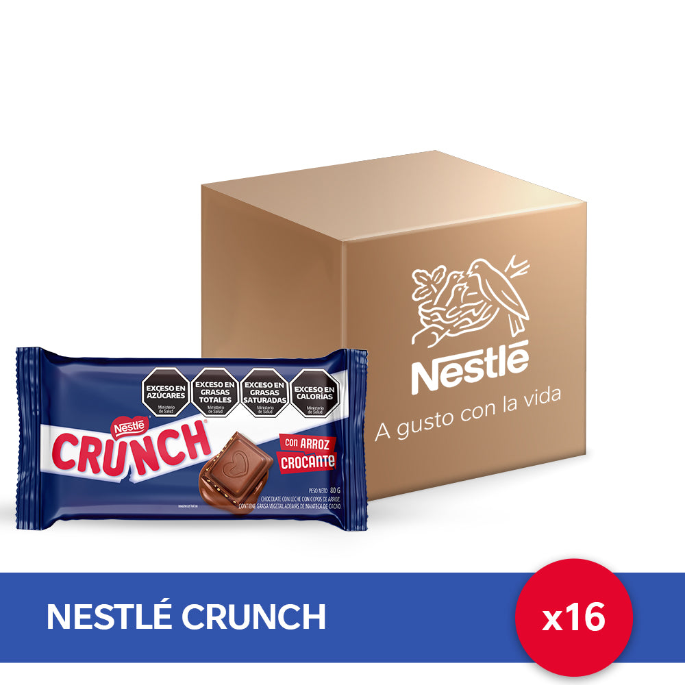 Chocolate con Copos de Arroz CRUNCH® - 16 unidades x 80gr