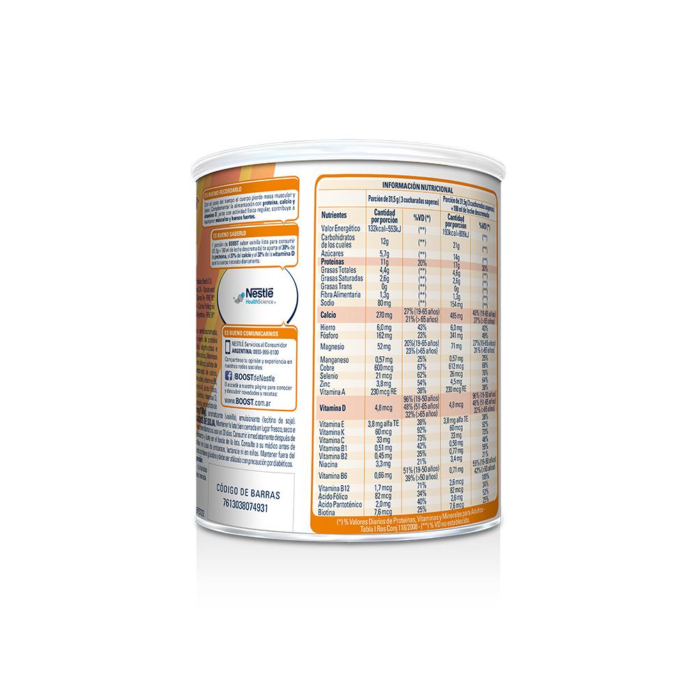Suplemento nutricional BOOST SENIOR Vainilla - Lata x 740gr